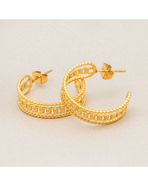 Boucles d'oreilles Gormeto dorées