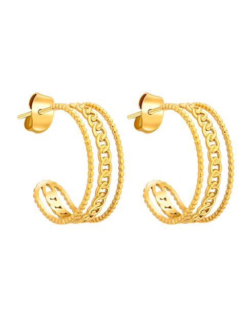 Boucles d'oreilles Gormeto dorées