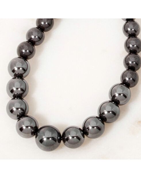 Collier Margo Hématite doré/noir