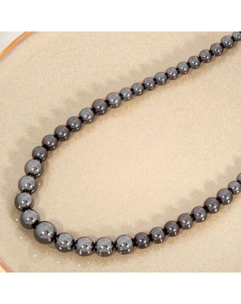 Collier Margo Hématite doré/noir