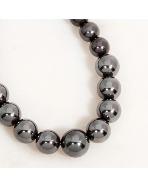 Collier Margo Hématite doré/noir