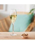 6 Flûtes à champagne Cheer Up transparentes - 24 cl