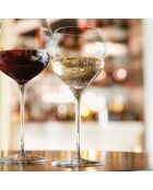 6 copas de champán Macaron transparentes - 30 cl