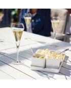 6 Flûtes à champagne Open Up transparentes - 20 cl
