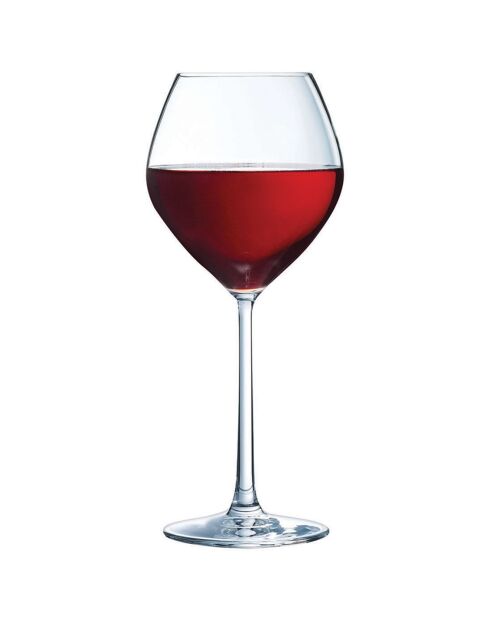 6 Verres à pied Cheer Up transparents - 35 cl