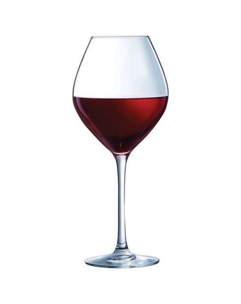 6 Verres à pied Cheer Up transparents - 55 cl