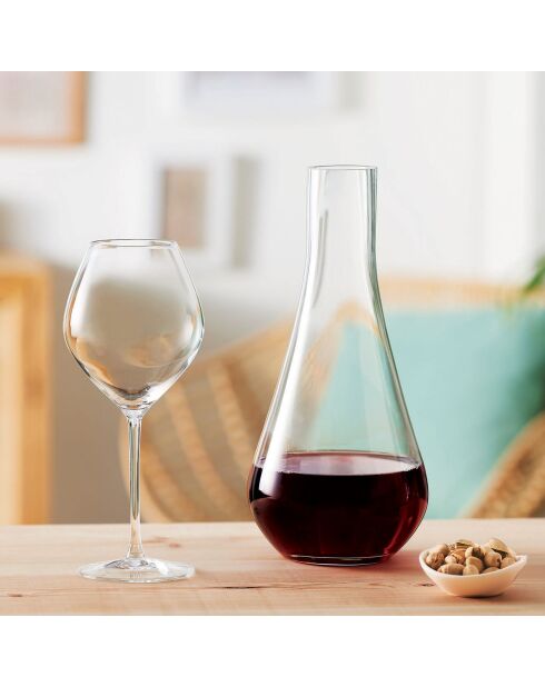 6 Verres à pied Cheer Up transparents - 55 cl