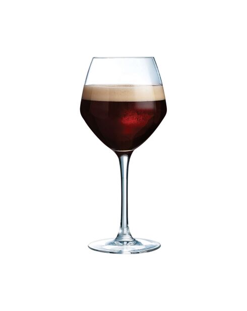 6 Verres à pied Beer Premium transparents - 47 cl