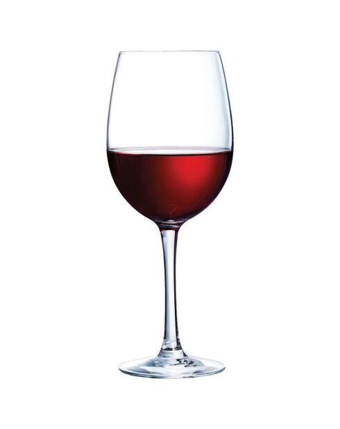 6 Verres à pied Cabernet transparents - 47 cl