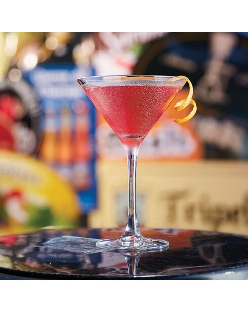 6 Verres à pied Champagne & Cocktail transparents - 21 cl