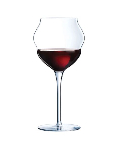 6 Verres à pied Macaron transparents - 40 cl