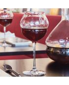 6 Verres à pied Macaron transparents - 40 cl