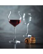 6 Verres à pied Macaron transparents - 40 cl