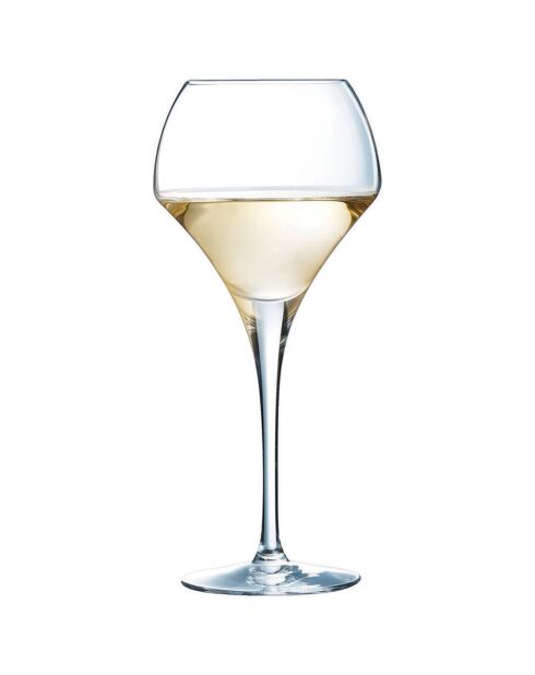 6 Verres à pied Open Up transparents - 37 cl