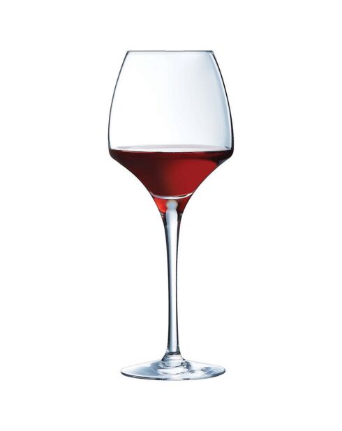6 Verres à pied Open Up transparents - 40 cl