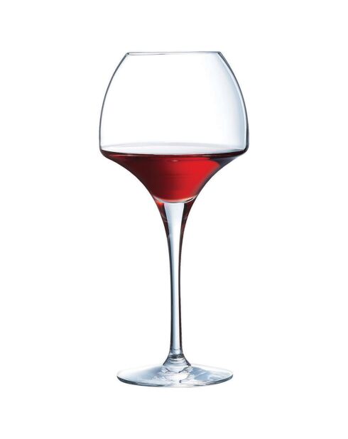 6 Verres à pied Open Up transparents - 47 cl