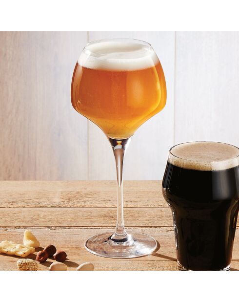 6 Verres à pied Open Up transparents - 47 cl