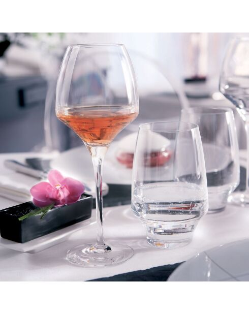 6 Verres à pied Open Up transparents - 55 cl