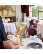 6 vasos Reveal Up con tallo transparente - 30 cl