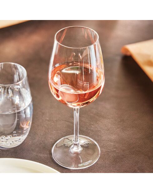 6 Transparent Sequence stemglazen - 35 cl