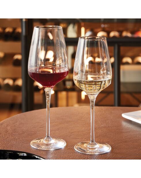 6 bicchieri trasparenti con stelo Sublym - 45 cl