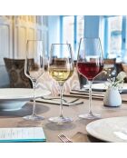 6 bicchieri trasparenti con stelo Sublym - 45 cl