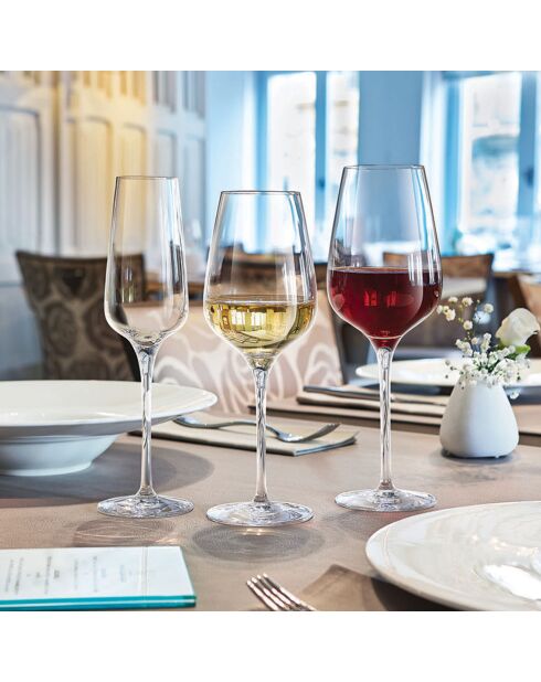 6 bicchieri trasparenti con stelo Sublym - 45 cl