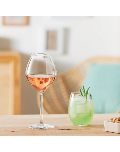 6 Verres haut Primary transparents - 36 cl