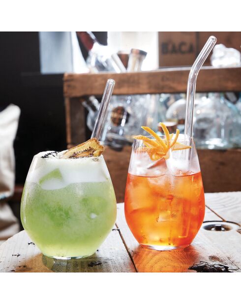 6 Verres haut Primary transparents - 36 cl