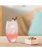 6 Verres haut Cheer Up transparents - 37 cl