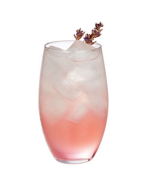 6 Verres haut Cheer Up transparents - 37 cl