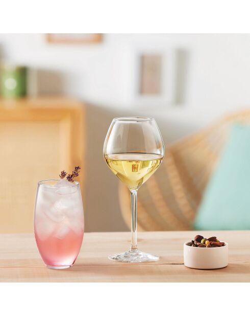 6 Verres haut Cheer Up transparents - 37 cl