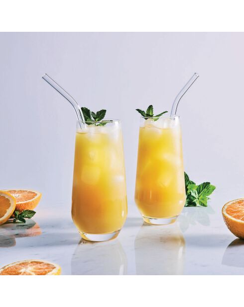 6 transparante hoge glazen van Lima - 45 cl