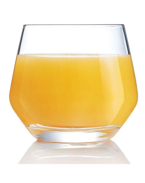 6 transparante lage glazen van Lima - 35 cl