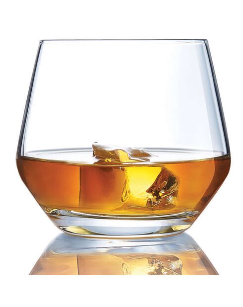 6 transparante lage glazen van Lima - 35 cl