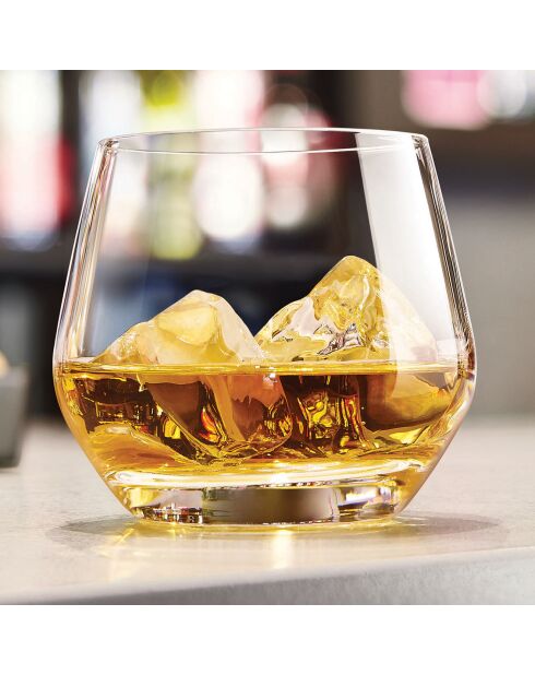 6 transparante lage glazen van Lima - 35 cl