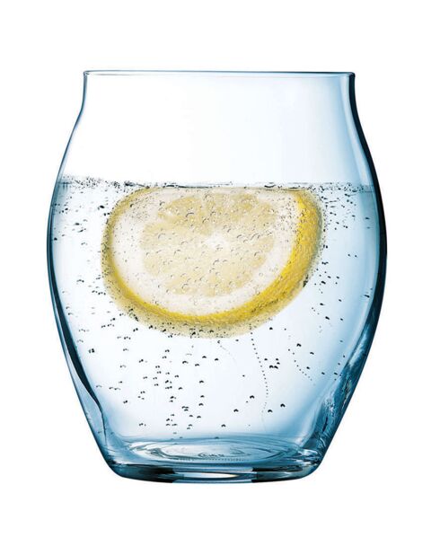 6 Verres haut Macaron transparents - 40 cl