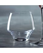 6 Verres bas Open Up transparents - 38 cl