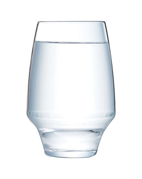6 Verres haut Open Up transparents - 35 cl