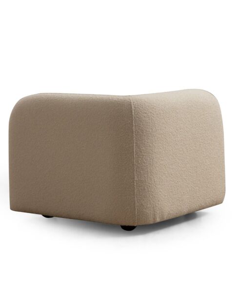 Fauteuil bouclette Victoria crème - 90x90x74 cm