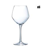 6 Verres à pied Cabernet Vins Jeunes transparents - 47 cl