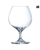 6 Verres à pied Spirits transparents - 40 cl