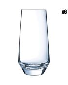 6 transparante hoge glazen van Lima - 45 cl