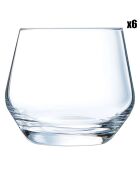 6 Verres bas Lima transparents - 35 cl