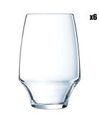 6 Verres haut Open Up transparents - 35 cl