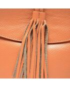 Sac à dos en Cuir Madrid camel - 35x28x13 cm
