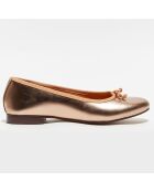 Ballerines en Cuir irisé Nicole bronze