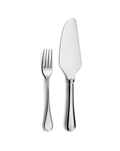 Service à dessert Lyrique gris - 7 pièces