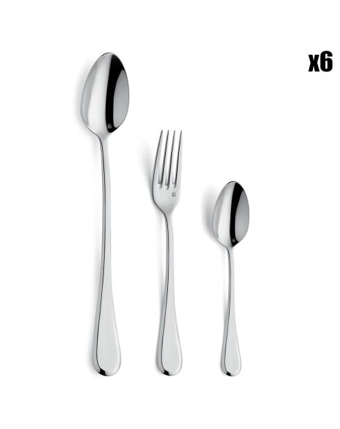 Service Tea Time Dunes gris - 18 pièces