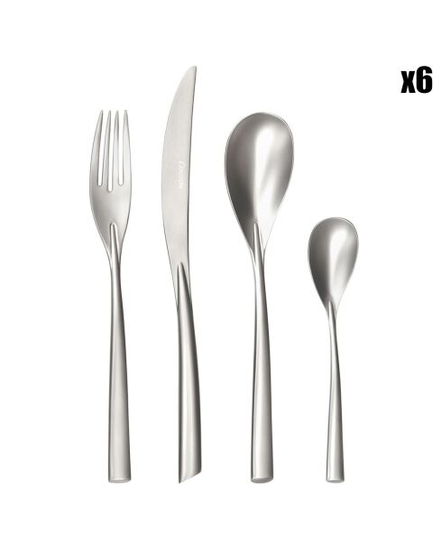 Ménagère Distingo grise - 24 pièces